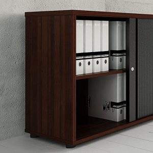 Wooden office storage