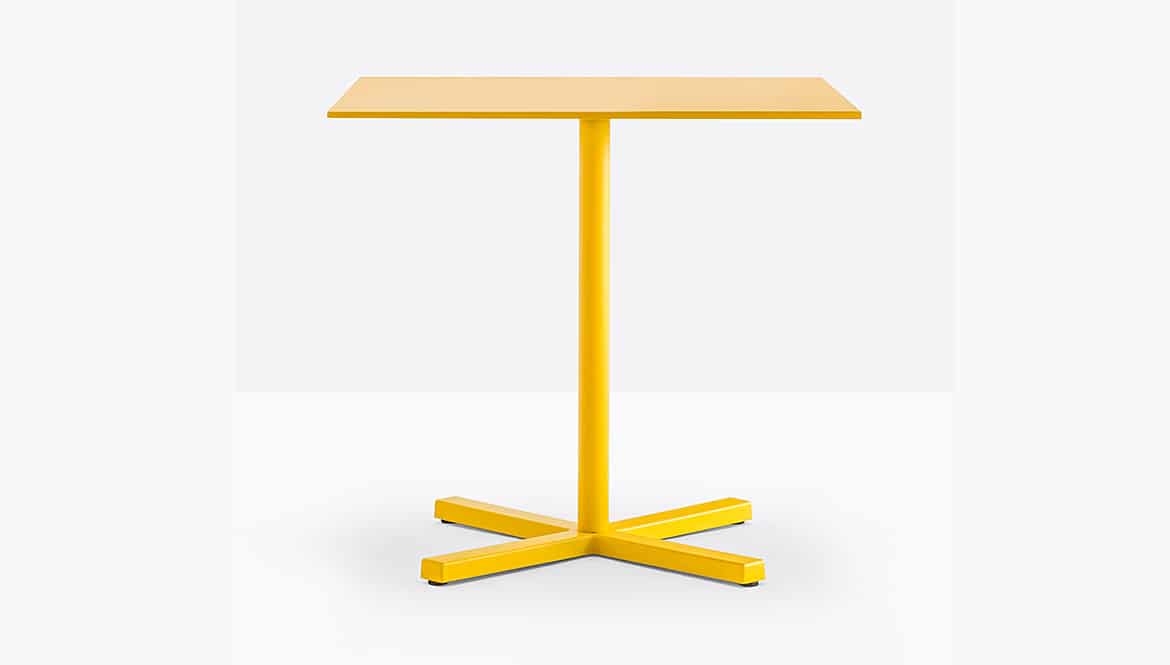 Yellow Square Cafe Table