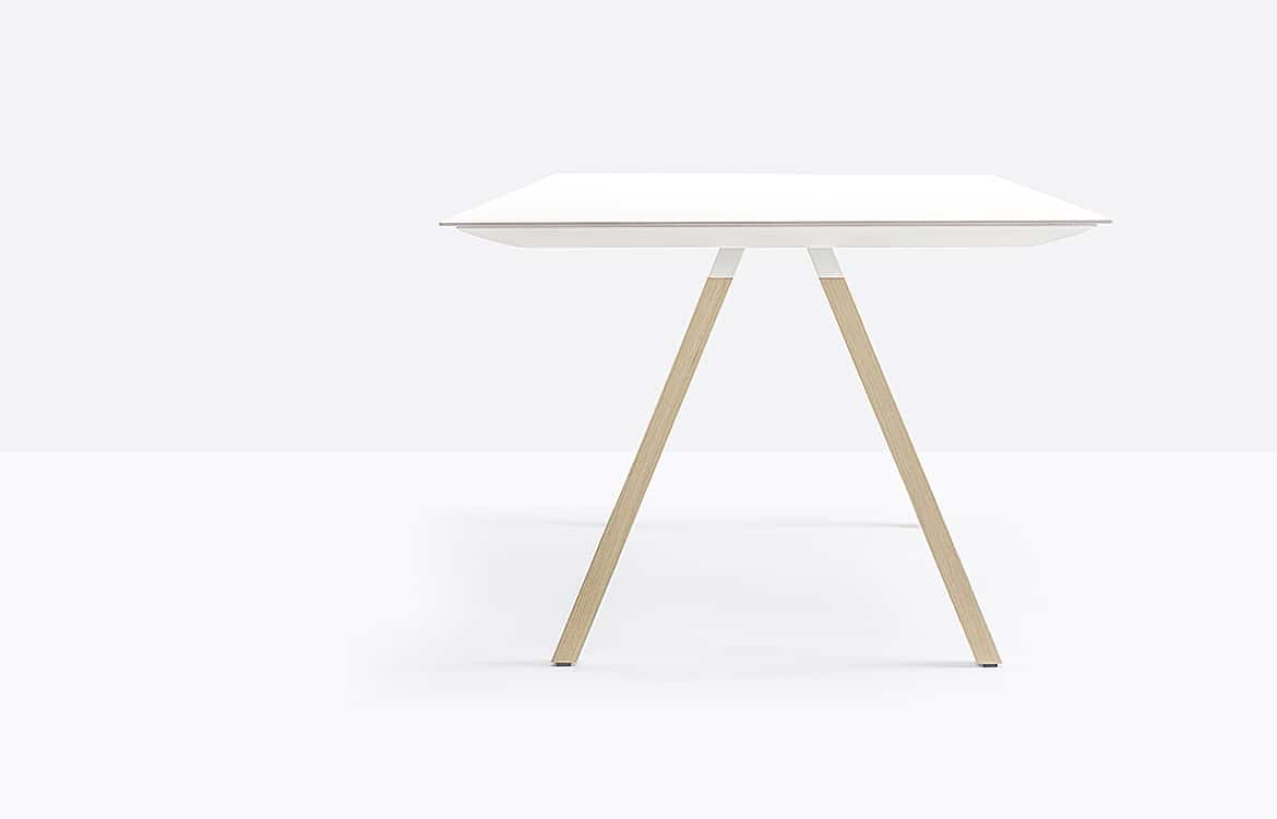 Conference table with oak legs