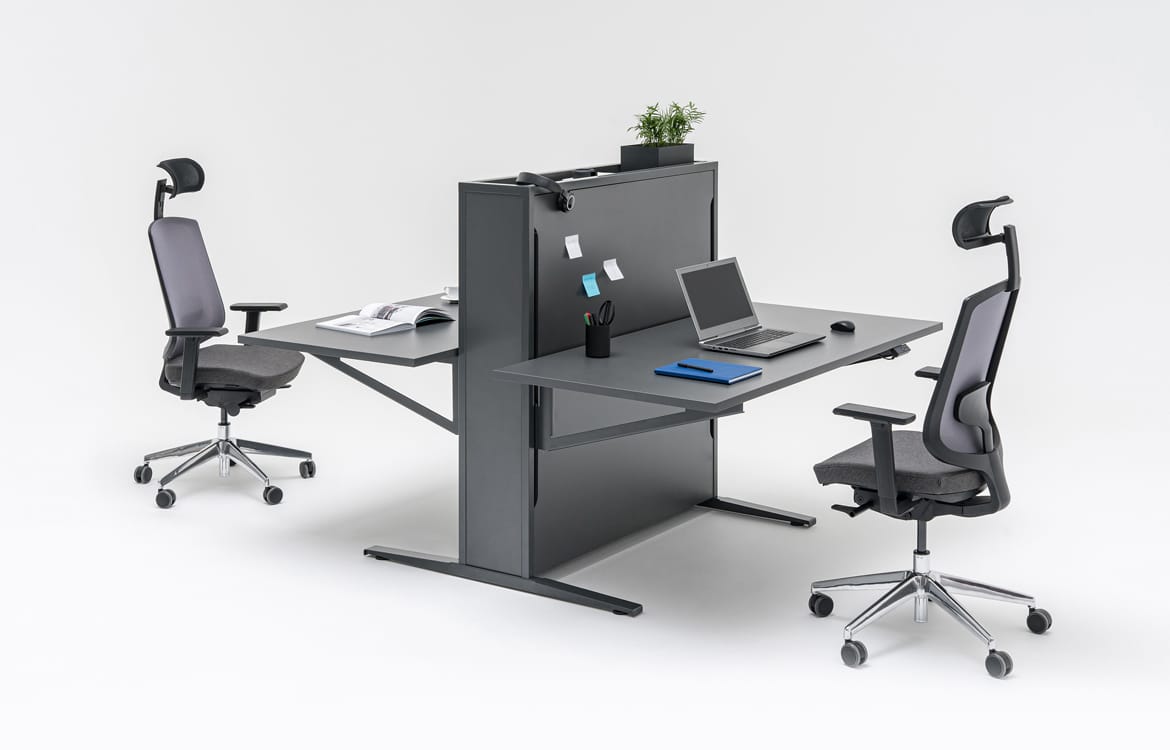 Dark Grey Standing Desk