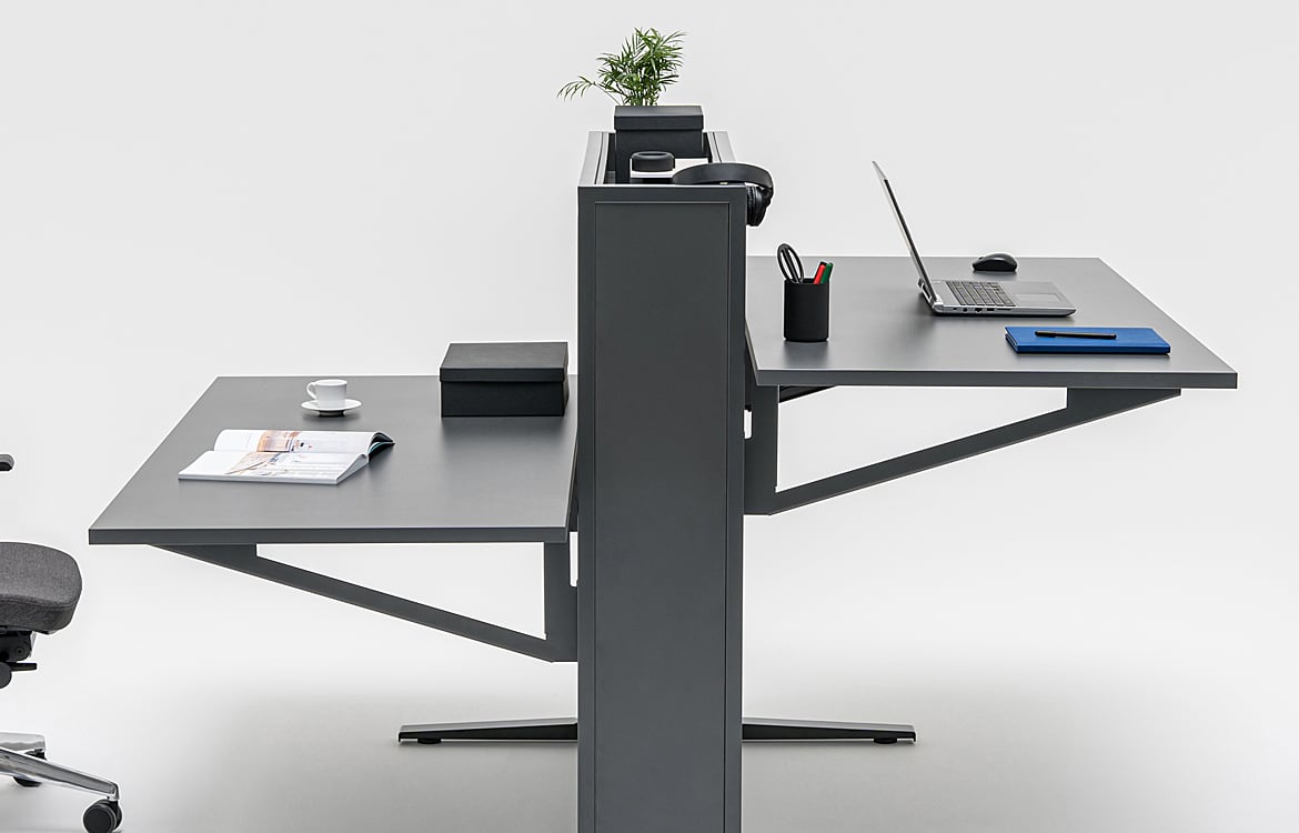 Grey Standing Desk