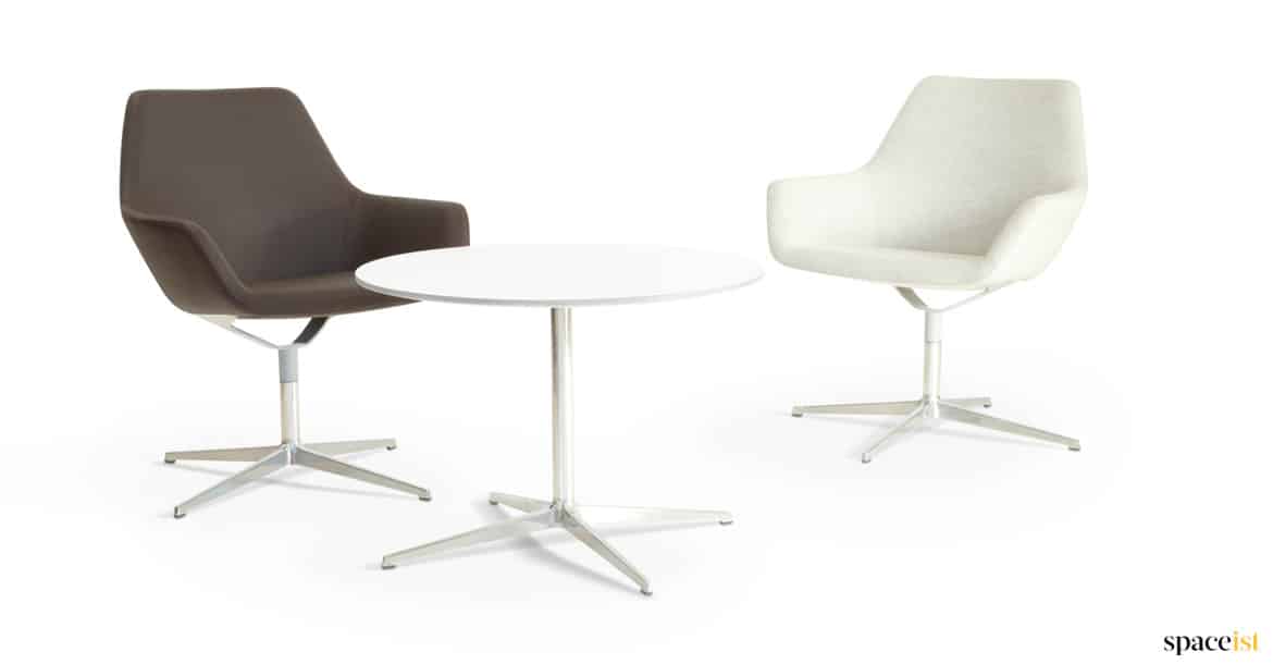 Brown reception chair