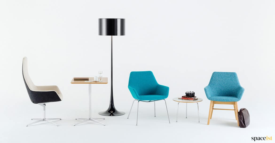 Blue reception chair