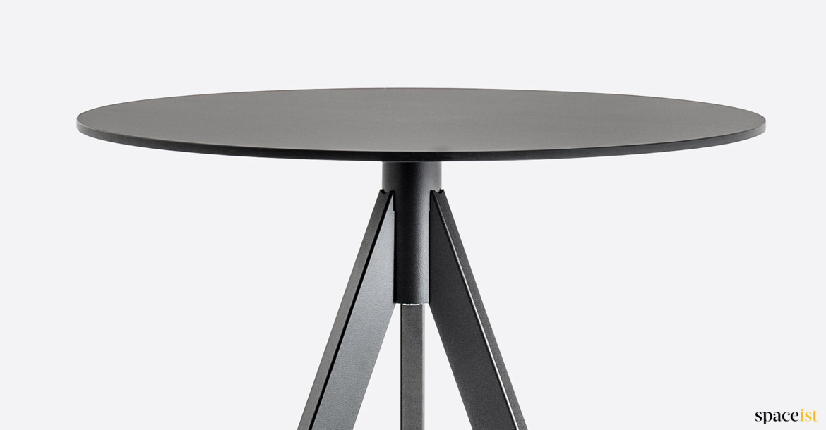 small black industrial table