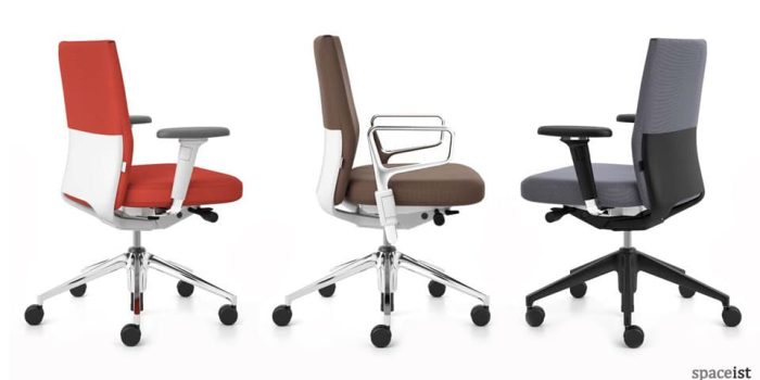 id soft red task chairs