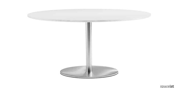 Inox large canteen table white top