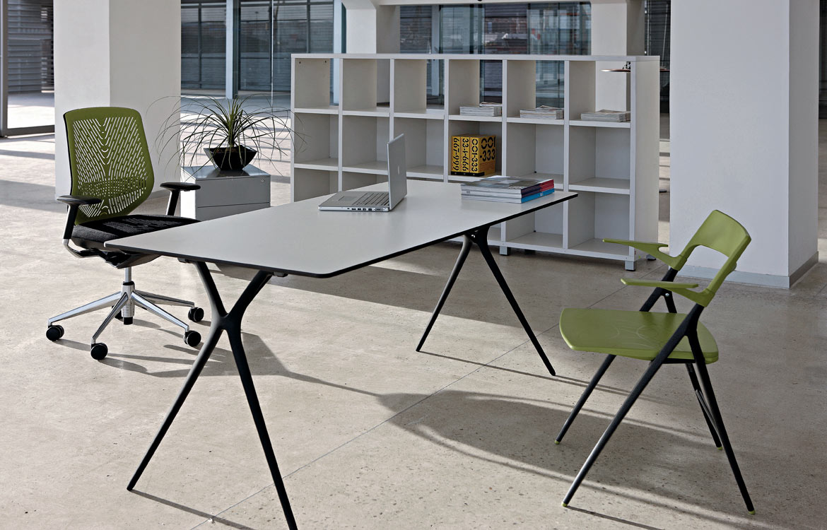 Plex folding meeting table