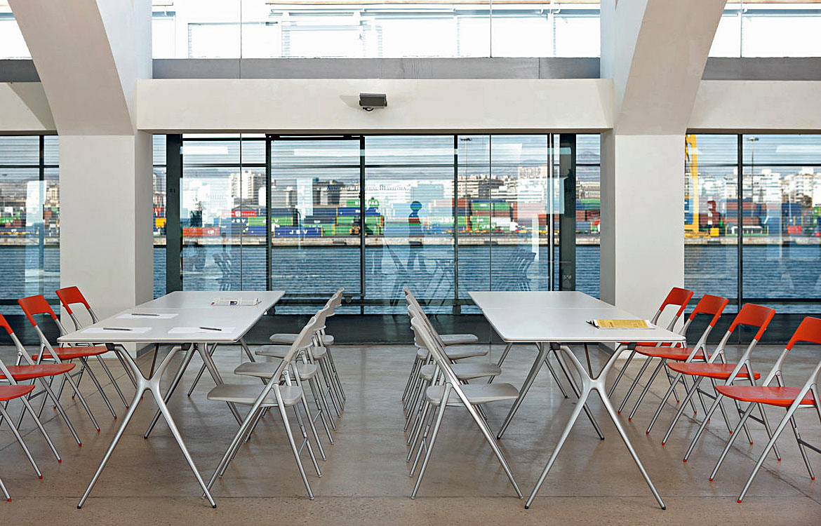 Plex folding meeting table