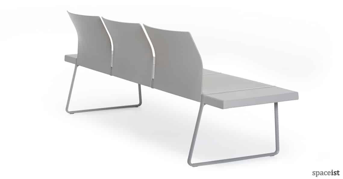 spaceist plural grey back bench seating