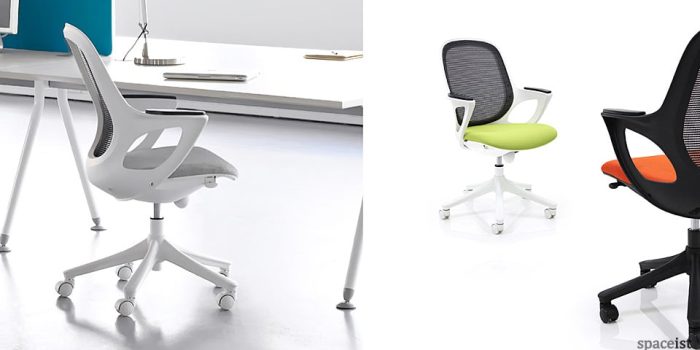 Salt and pepper egg shaped office chair