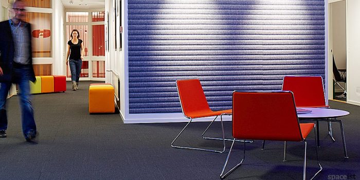 speed orange fabric reception chairs