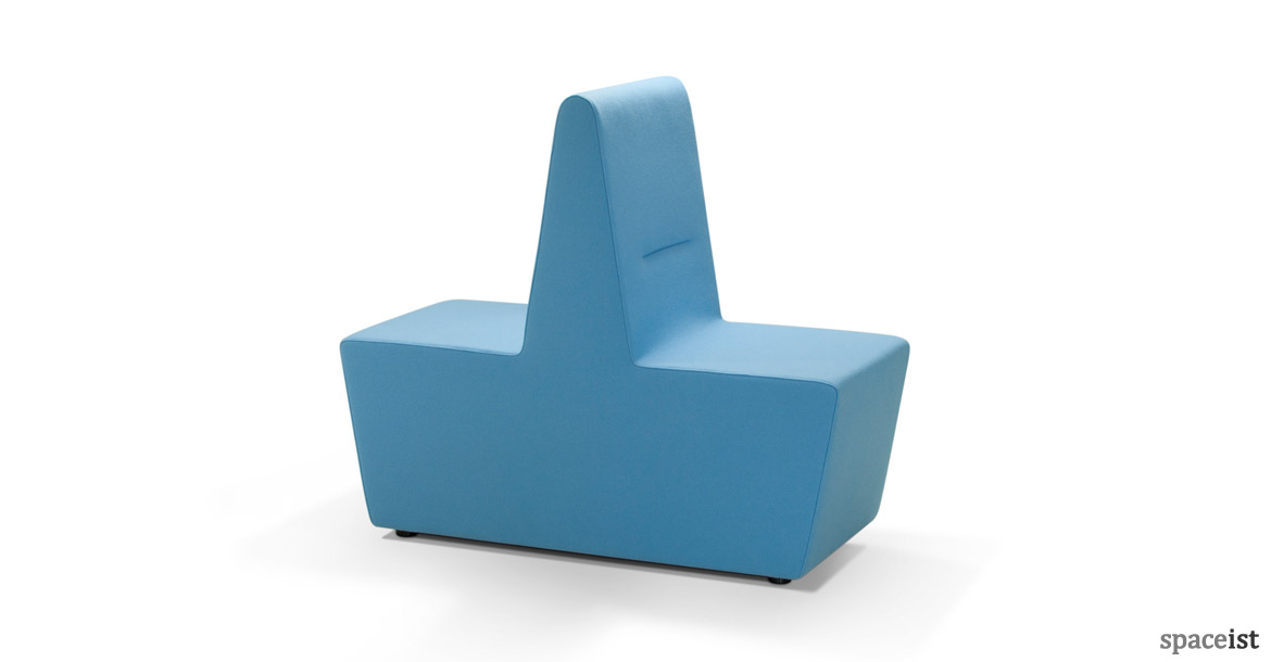 221 double reception seat in blue