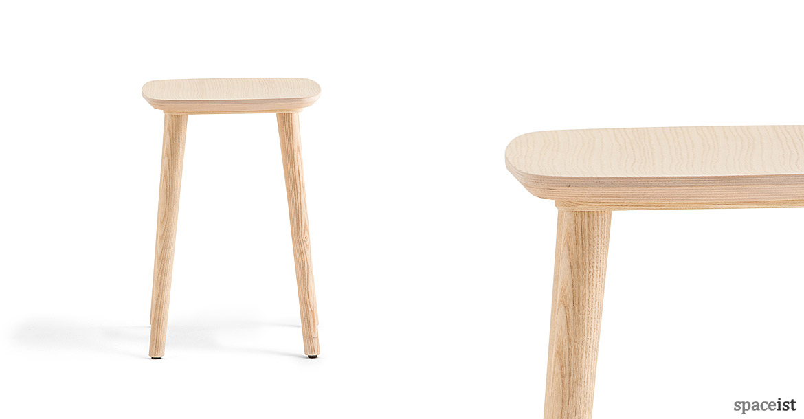 Babila solid wood low stool