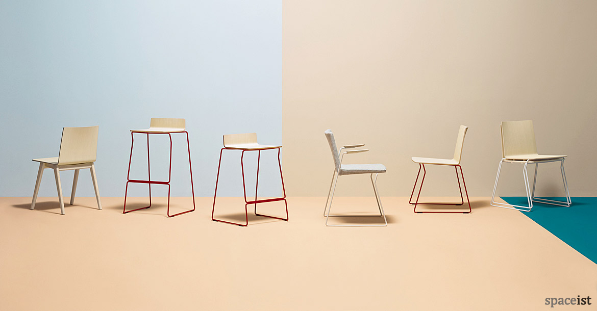 Saka industrial wood chair range