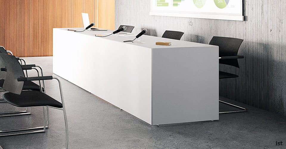 45 conference desk front close up