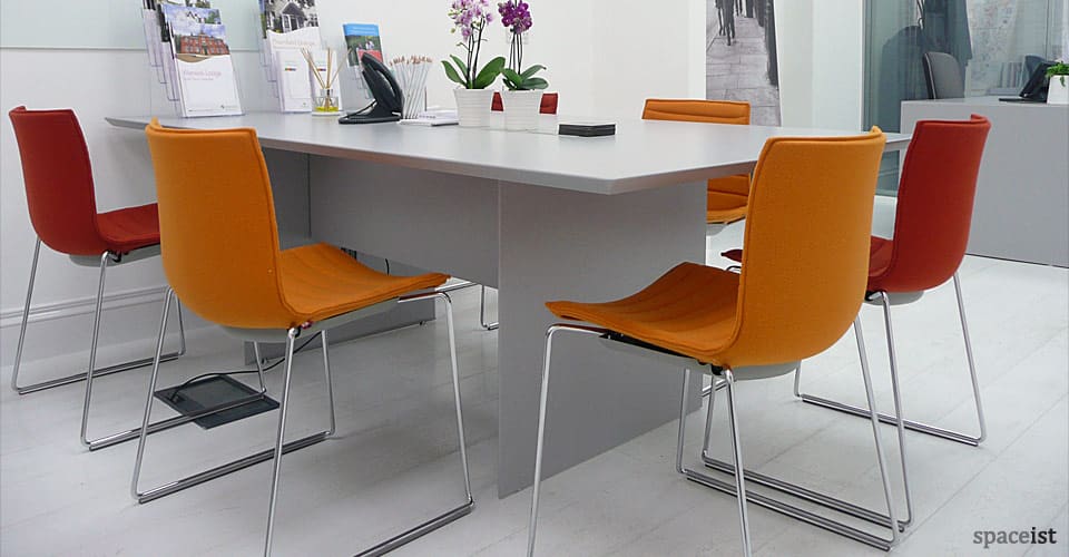 45 grey meeting room table
