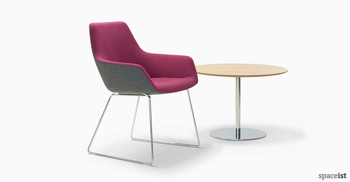 86 purple reception chair