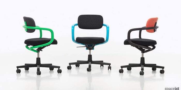 All-Star green, blue and orange meeting chair