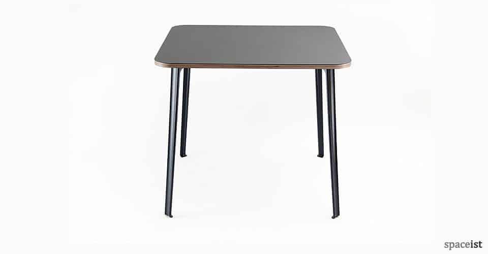 coloured aluminium leg cafe table
