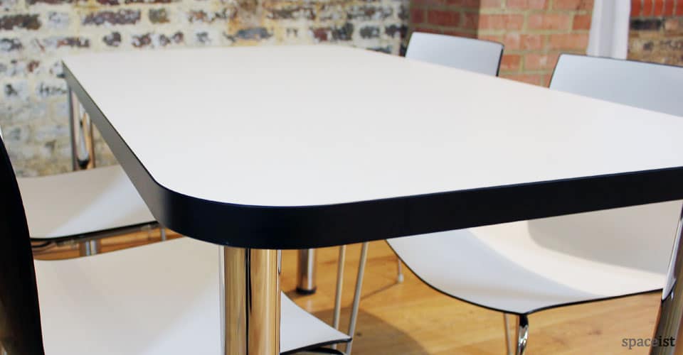 edge black designer cafe tables