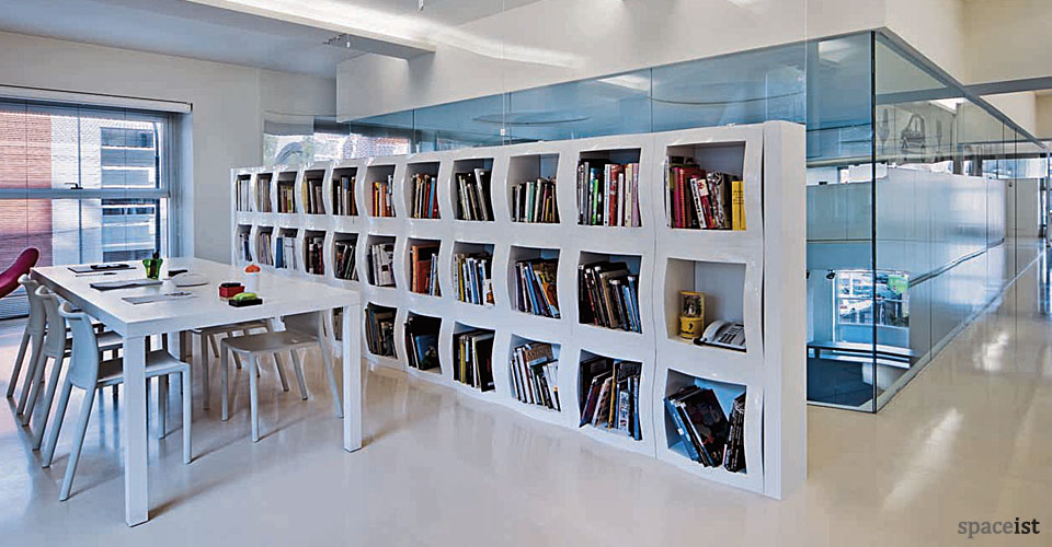 boggie white modular office storage