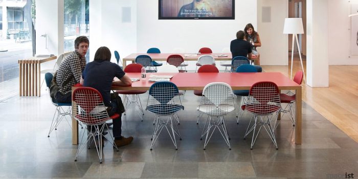 bosa colourful laminate meeting tables