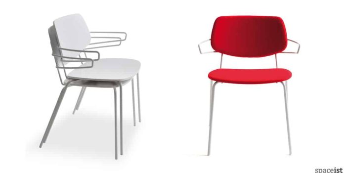 Dolli red meeting room chair