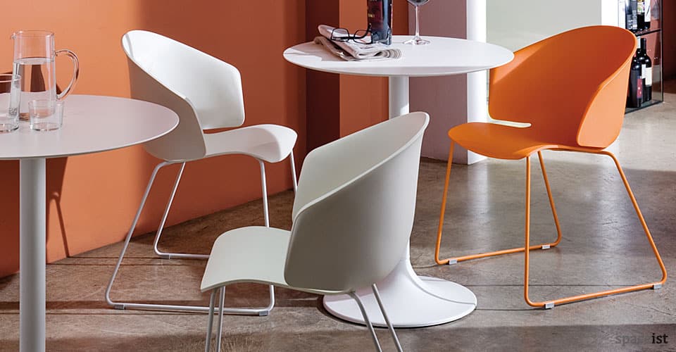 dream white designer cafe tables