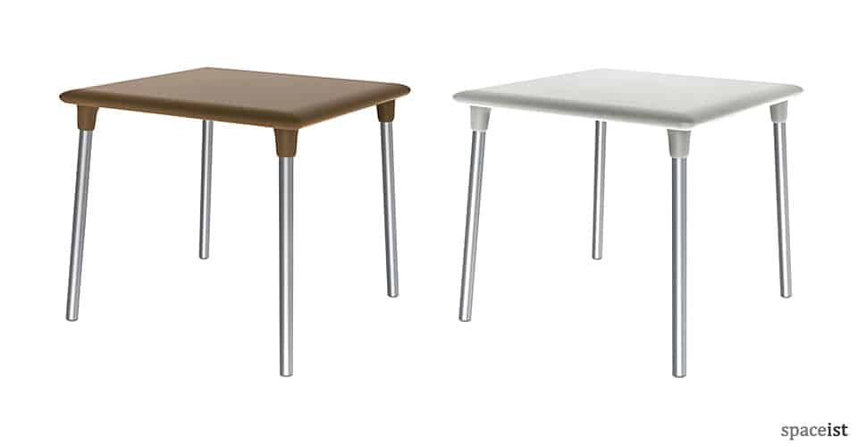 Flash four person plastic outdoor cafe table