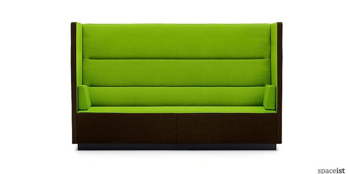 Float green high back reception sofa