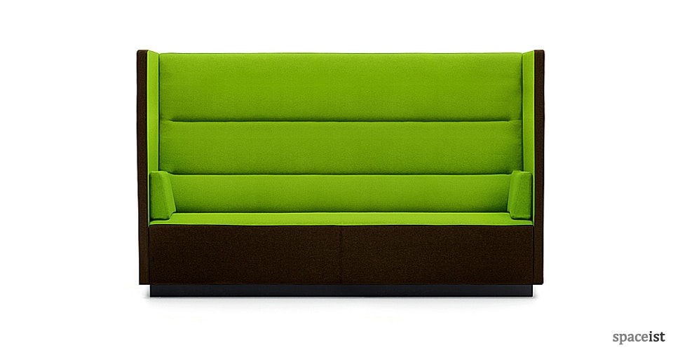 Float green high back reception sofa