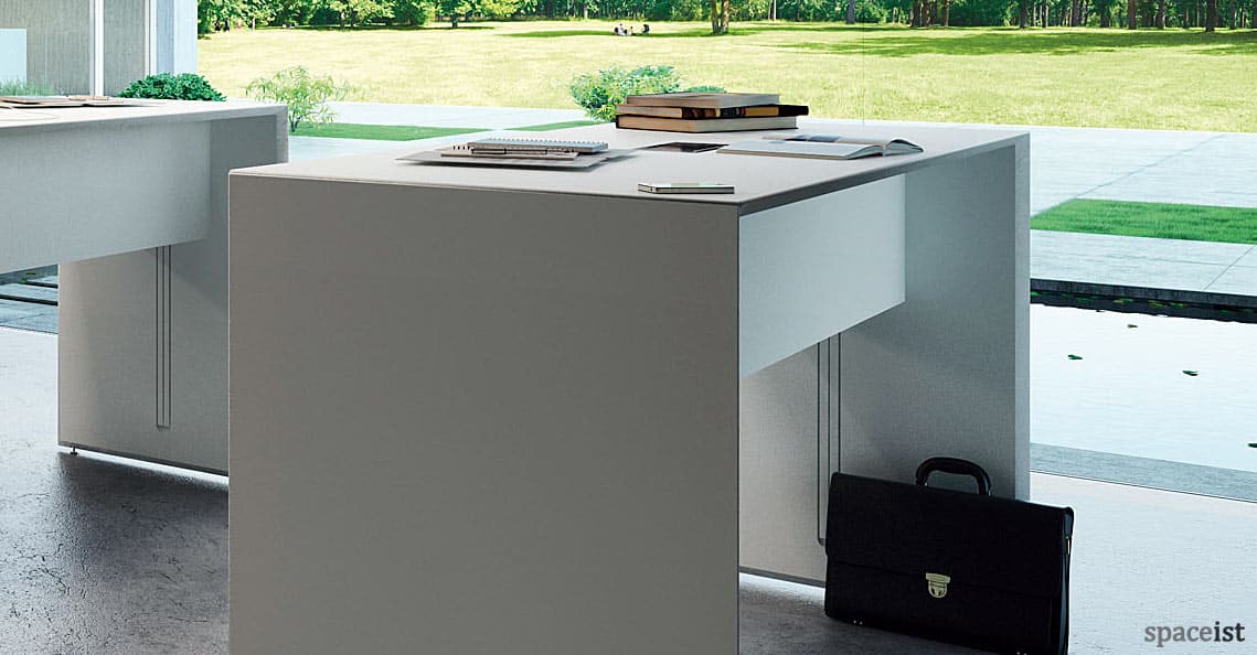 Forty-five standing height meeting table