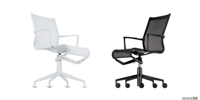 frame black mesh executive chairs