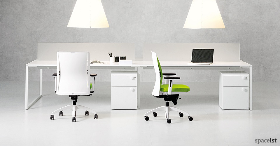 frame white bench desk