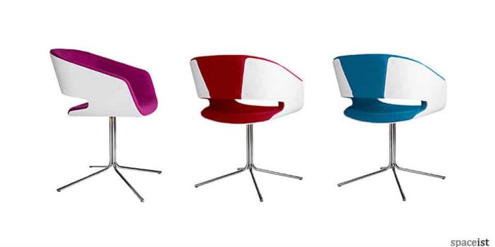gap pink swivel tub chairs