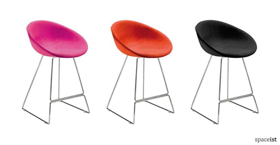 gliss sled base bar stools