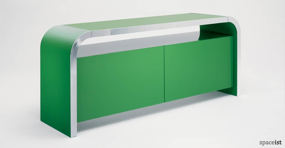 green meeting room cabinet