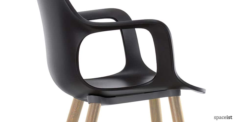 Hal black meeting room chair