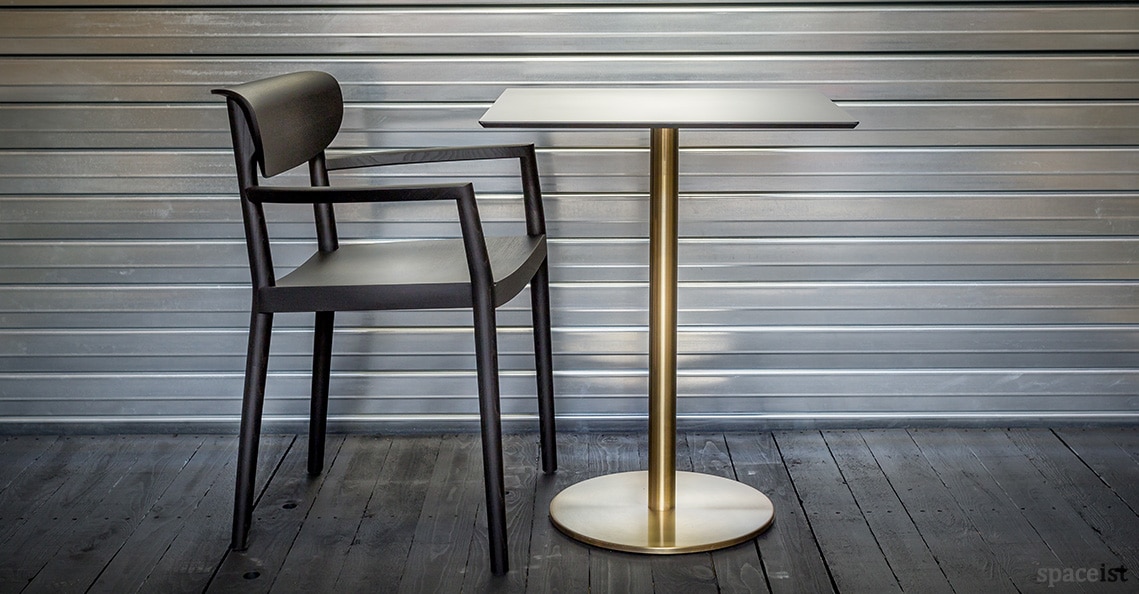 Icon brass effect cafe table