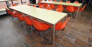 jb-4-leg red-long canteen tables