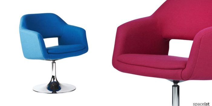 largo red faux leather meeting room chairs