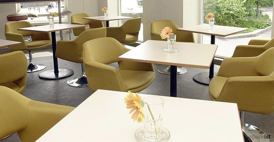 largo sage green fabric chairs