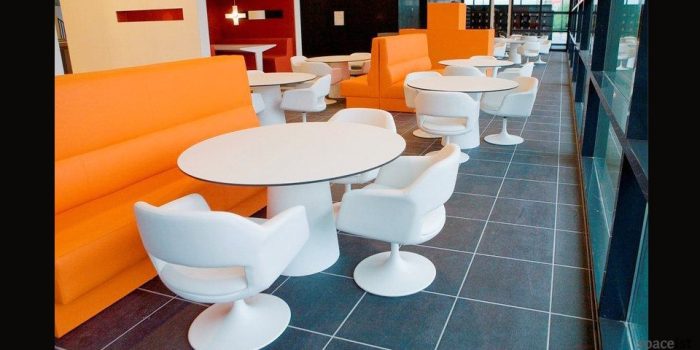 largo white tub chairs