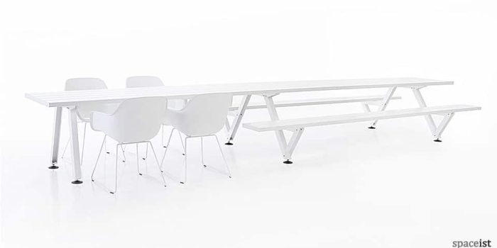 Long Table with a Picnic Style Bench