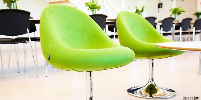 media lime green staff chairs