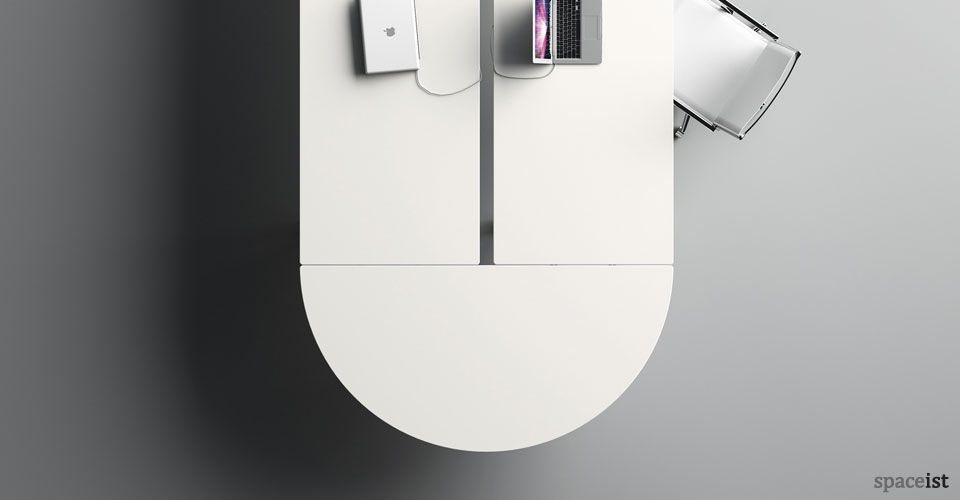 meta white and yellow office furniture collection