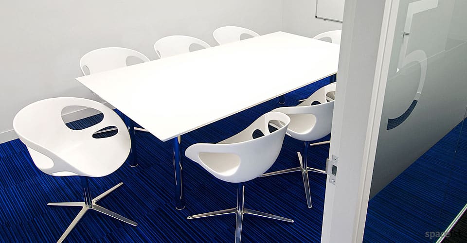 meta white meeting tables