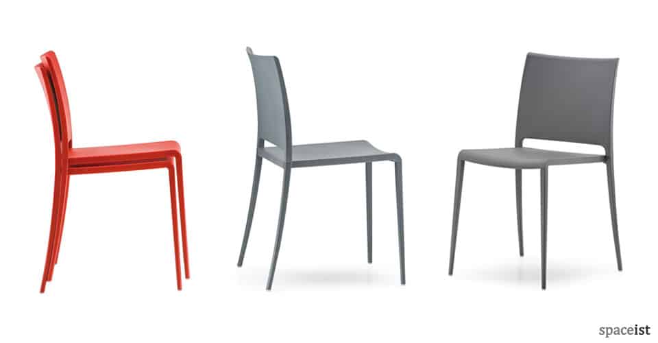 mya orange cafe chairs