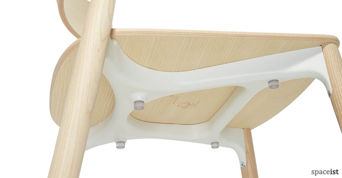Nemea red + natural ash cafe chair