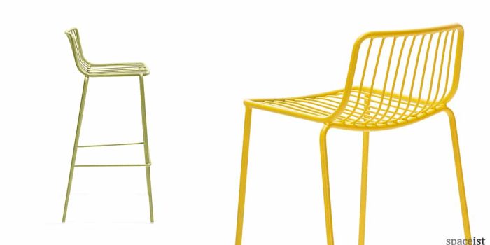 Nolita green and yellow steel stool